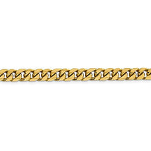 Load image into Gallery viewer, 14k Yellow Gold 6.25mm Solid Miami Cuban Chain Anklet Ankle Beach Bracelet X Inch Necklace Pendant Charm Curb Domed Fine Jewelry For Women Gifts For Her
