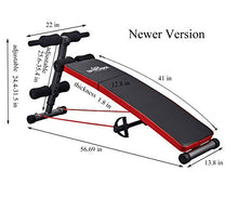 Load image into Gallery viewer, Sit Up Bench Adjustable Workout Foldable Bench Fitness Equipment for Home Gym Ab Exercises New Version

