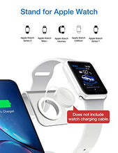 Load image into Gallery viewer, Bestand3 in 1 Apple iWatch Stand, Airpods Charger Dock, Phone Desktop Tablet Holder for Airpods, Apple Watch/ iPhone X/8 Plus/8/ 7 Plus/ iPad, Silver(Patenting, Airpods Charging Case NOT Included)
