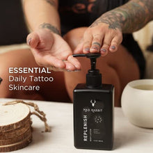 Load image into Gallery viewer, Mad Rabbit Replenish Tattoo Body Lotion - Unscented Lotion for Inked &amp; Non- Inked Skin, Non-Greasy &amp; Silicone-Free w/ Natural Ingredients, Lightweight &amp; Long-Lasting Hydration for Daily Use
