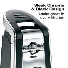 Load image into Gallery viewer, Hamilton Beach (76606ZA) Smooth Touch Electric Automatic Can Opener with Easy Push Down Lever, Opens All Standard-Size and Pop-Top Cans, Extra Tall, Black and Chrome

