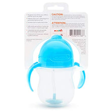 Load image into Gallery viewer, Munchkin Any Angle Click Lock Weighted Straw Trainer Cup, Blue, 7oz
