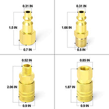 Load image into Gallery viewer, Taisher Air Hose Fittings, 1/4''NPT Quick Connect Air Coupler and Plug Kit, I/M Type, 14 Pieces Air Compressor Accessories Fittings
