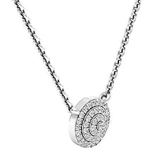 Load image into Gallery viewer, Dazzlingrock Collection 0.10 Carat (ctw) Round Diamond Ladies Circle Pendant 1/10 CT, 14K White Gold
