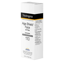 Load image into Gallery viewer, Neutrogena Age Shield Face Lotion Sunscreen with Broad Spectrum SPF 110, Oil-Free &amp; Non-Comedogenic Moisturizing Sunscreen to Prevent Signs of Aging, 3 fl. oz
