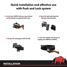 Load image into Gallery viewer, AMPLOCK U-BRP2: 2'' RV Lock/Trailer Coupler Lock/Boat Trailer Lock (fits on Specific 2 inches Coupler Only)
