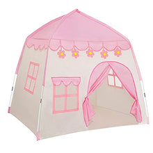 Load image into Gallery viewer, TTLOJ Kids Play Tent for Girls, 420D Thick Oxford Fabric, Princess Playhouse, Pink Castle, Children Fairy Tale Teepee Tent, Indoor Outdoor, Bonus Star Lights, Princess Crown &amp; Wand, Birthday
