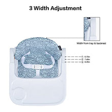 Load image into Gallery viewer, Pamo Babe Booster Seat for Dining Table, Travel Lightweight Folding 2-in-1 Feeding Seat for Baby, Adjustable Tray and Adjustable Hight (Green)
