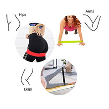 Load image into Gallery viewer, VIMILOLO Resistance Loop Exercise Bands with Instruction Guide, Home Fitness, Natural Latex Workout Bands for Legs and Butt Yoga and More 5 Set
