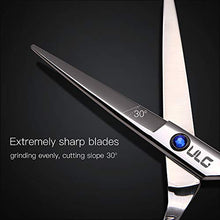 Load image into Gallery viewer, Hair Cutting Scissors Shears Professional Barber ULG 6.5 inch Hairdressing Regular Scissor Salon Razor Edge Hair Cutting Shear Japanese Stainless Steel with Detachable Finger Inserts
