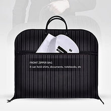 Load image into Gallery viewer, Men's Travel Clothing Bag, Essential Suit Bag for Air Travel, Gifts for Travelers Men (Black)
