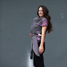 Load image into Gallery viewer, Baby Wrap Ergo Carrier Sling by Sleepy Wrap - Dark Grey - for Babies from Birth to 35 lbs or About 18 Months…
