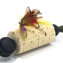 Load image into Gallery viewer, SAMSFX Fishing Fly Drying Patch Rig Keeper Cork Flies Holder Fly Dock for Vest
