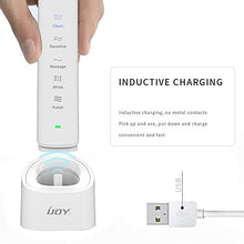 Load image into Gallery viewer, Sonic Electric Toothbrush with 2 Brush Heads, Rechargeable Waterproof Toothbrushes for Adults and Kids, 5 Modes with 2 Mins Smart Timer, One Time Charge 30 Days Use, 31,000 VPM, Dentists Recommend
