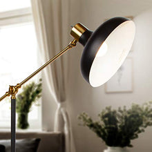 Load image into Gallery viewer, Brightech Wyatt - Industrial Floor Lamp for Living Rooms &amp; Bedrooms - Rustic Farmhouse Reading Lamp - Standing, Adjustable Arm Indoor Pole Lamp for Crafts &amp; Tasks
