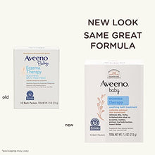 Load image into Gallery viewer, Aveeno Baby Eczema Therapy Soothing Bath Treatment for Relief of Dry, Itchy &amp; Irritated Skin, Made with Natural Colloidal Oatmeal, Fragrance-, Paraben-, Steroid- &amp; Tear-Free, 10 ct
