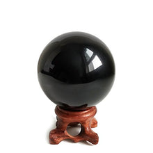 Load image into Gallery viewer, Mina Heal Obsidian Crystal Ball for Fengshui Ball, Meditation, Crystal Healing, Divination Sphere, Home Decoration, 100% Natural and Genuine (50 mm)
