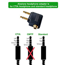 Load image into Gallery viewer, Dual 3.5mm Male to 3.5mm Female Airplane Headphone Adapter Gold Plated (2 Pack)
