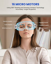Load image into Gallery viewer, Eye Massager, RENPHO Music Rhythm Eye Mask with Bluetooth, Vision Window and 16 Silicone Massage Heads, 5 Modes Vibrating Massage Eyes for Eye Relax, Dry Eyes, etc. After Overuse Computer or Phone
