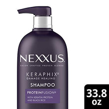 Load image into Gallery viewer, Nexxus Keraphix Shampoo for Damaged Hair With ProteinFusion Keratin Protein, Black Rice, Silicone-Free 33.8 oz
