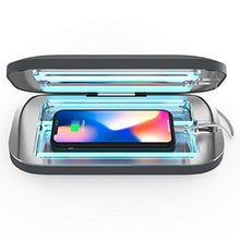 Load image into Gallery viewer, PhoneSoap Pro UV Smartphone Sanitizer &amp; Universal Charger | Patented &amp; Clinically Proven UV Light Disinfector | (Charcoal)
