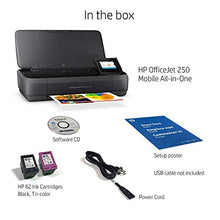 Load image into Gallery viewer, HP OfficeJet 250 All-in-One Portable Printer with Wireless &amp; Mobile Printing, Works with Alexa (CZ992A), Black, Normal
