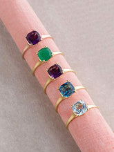 Load image into Gallery viewer, YoTreasure 1.64 Ct. Purple African Amethyst Solid 10K Yellow Gold Solitaire Ring
