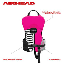 Load image into Gallery viewer, Airhead Infant's WICKED Kwik-Dry Neolite Flex Life Vest, Hot Pink, Model:10077-01-C-HP
