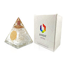Load image into Gallery viewer, Orgone Pyramid | Selenite Orgonite Pyramid for Peace, Calm &amp; Positive Energy | Healing Crystal Gemstone Pyramid | Orgone Pyramid Crystal - Handmade In India

