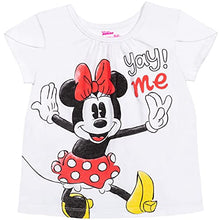 Load image into Gallery viewer, Disney Minnie Mouse Toddler Girls T-Shirt Tutu Skirt Scrunchy Set Red/White 4T
