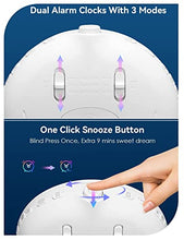 Load image into Gallery viewer, Sunrise Alarm Clock, Wake Up Light Full Screen, Fluent Color No Shadow, 320 Lux Sunrise Simulation, Digital Alarm Clock for Bedrooms Radio Heavy Sleepers Adults Kids, 8 Nature Sounds &amp; Snooze(1Pack)
