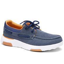 Load image into Gallery viewer, OrthoComfoot High Arch Shoes Men,Plantar Fasciitis Arch Support Deck Shoes,Orthopedic Sneakers for Men Denim Size 12
