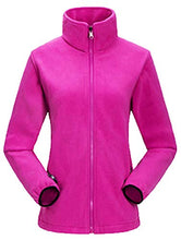 Load image into Gallery viewer, AbelWay Women's Mountain Waterproof Windproof Fleece 3 in 1 Jacket Ski Hooded Rain Coat(Purple,XS)
