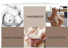 Load image into Gallery viewer, Christine Cosplay Realistic Female Head Mask Artificial Silicone Breast for Crossdresser Transgender Halloween 3G Ivory White

