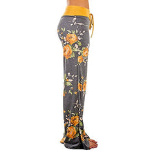 Load image into Gallery viewer, Women Pants Neartime Print Loose Casual Pants American Flag Drawstring Wide Leggings (2XL, Yellow)
