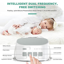 Load image into Gallery viewer, Wearable Breast Pump,Quiet &amp; Hands-Free,Portable,in-Bra Double Electric Breast Pump,Pain Free Strong Breastfeeding Pump Strong Suction (White)
