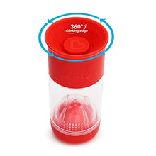 Load image into Gallery viewer, Munchkin Miracle 360 Fruit Infuser Sippy Cup, 14 Ounce, Red
