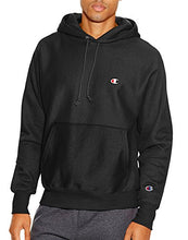 Load image into Gallery viewer, Champion Men's Reverse Weave Left Chest C Pullover, Black, Large
