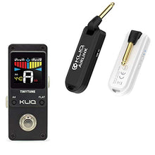 Load image into Gallery viewer, KLIQ Airlink 5.8 GHz Rechargeable Wireless Guitar System Digital Transmitter/Receiver Set AND KLIQ TinyTune Tuner Pedal Bundle
