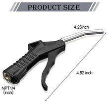 Load image into Gallery viewer, 8 Pieces Power Air Blow Tools Air Nozzle Blower Gun Pistol Grip Air Blow Tool Air Compressor Accessories for Industrial Household Mechanics Compressor Air Blow
