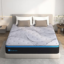 Load image into Gallery viewer, Queen Mattress, Avenco Queen Size Mattress Medium Firm, 12 Inch Hybrid Queen Mattress in a Box, Gel Memory Foam with Pocket Spring for Motion Isolation, Edge Support, CertiPUR-US &amp; ISPA
