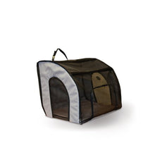 Load image into Gallery viewer, K&amp;H Pet Products Travel Safety Pet Carrier Small Gray 17" x 16" x 15"
