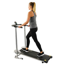 Load image into Gallery viewer, Sunny Health &amp; Fitness SF-T1407M Manual Walking Treadmill, Gray
