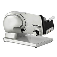 Load image into Gallery viewer, Chef'sChoice Electric Meat Slicer Features Precision thickness Control &amp; Tilted Food Carriage For Fast &amp; Efficient Slicing with Removable Blade for Easy Clean, 7-inch, Silver
