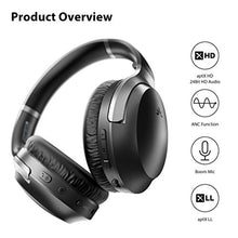 Load image into Gallery viewer, Avantree Aria Pro aptX-HD Bluetooth 5.0 Active Noise Cancelling Headphones with Boom Microphone for Music &amp; Calls, SSD Option, Low Latency Over Ear Wireless &amp; Wired Headset for Phone Computer Laptop
