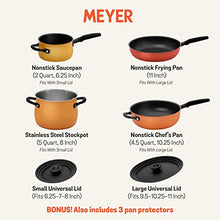 Load image into Gallery viewer, Meyer Accent Series Nonstick and Stainless Steel Pots and Pans/Cookware Essentials Set, 6 Piece, Nonstick &amp; Stainless Steel
