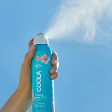 Load image into Gallery viewer, COOLA Organic Classic Sunscreen Body Spray, Broad Spectrum SPF 70, Reef-Safe, Peach Blossom, 6 Fl Oz

