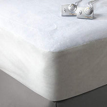 Load image into Gallery viewer, Biddeford Blankets Polyester Electric Heated Mattress Pad with Analog Controller, Queen, White
