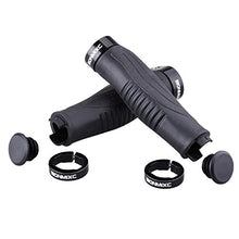 Load image into Gallery viewer, BONMIXC Non-Slip Shock Absorption Ergonomic Bike Grips Mountain Bike Handlebar Grips Bicycle Grips Lock On Aluminum Alloy Rings

