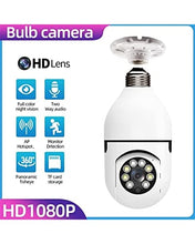 Load image into Gallery viewer, Wireless WiFi Light Bulb Camera Security Camera 1080p - 2.4GHz WiFi Smart 360 Surveillance Camera for Indoor and Outdoor, Light Socket Camera with Real-time Motion Detection and Alerts, Night Vision
